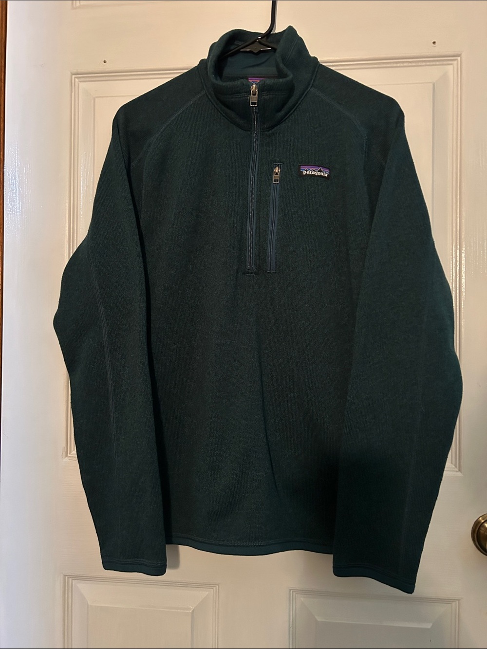 Patagonia Men's Better Sweater Dark Green Half-Zip Pullover